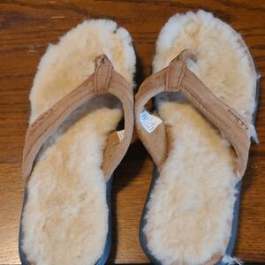 L.L. Bean Tan and Cream Sandals